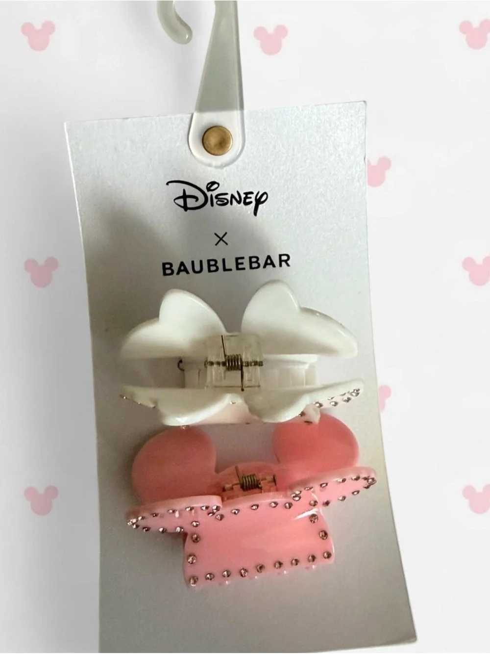 Disney x BaubleBar Mickey & Minnie Mouse hair claw clips